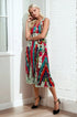 Odette Pleated Midi Dress - Battenburg